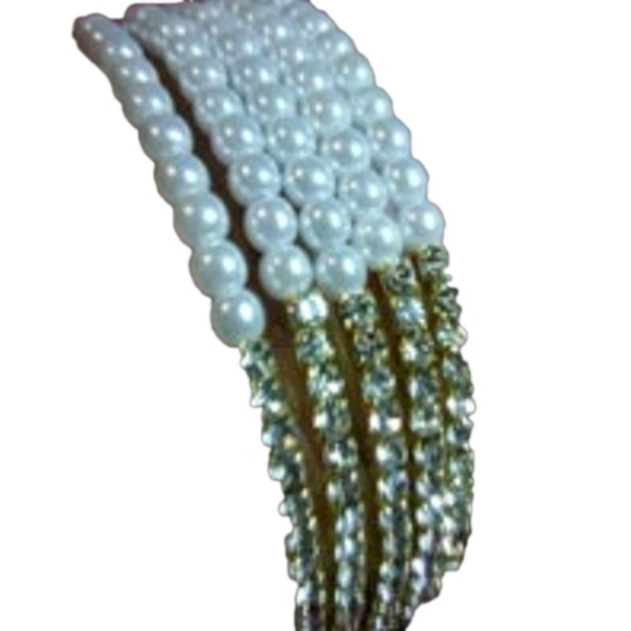 Faux Pearl Cuff Bracelet - Picture 2 of 6